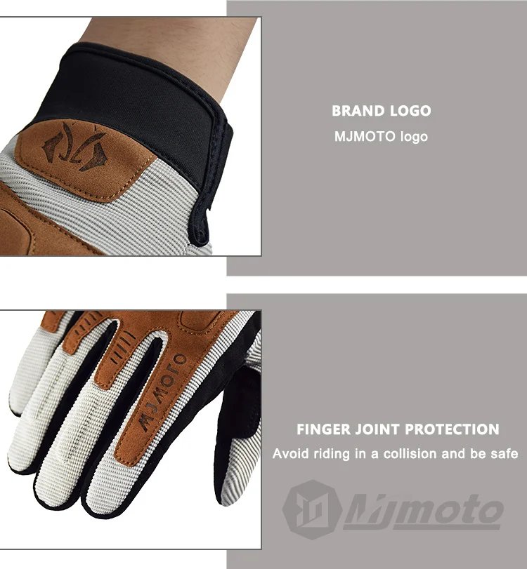 MJMOTO New Summer Windproof Motorcycle Gloves Touchscreen Motocross Gloves Wear-resistant Non-slip Motorbike Glove Breathable MJMOTO New Summer Windproof Motorcycle Gloves Touchscreen Motocross Gloves Wear-resistant Non-slip Motorbike Glove Breathable