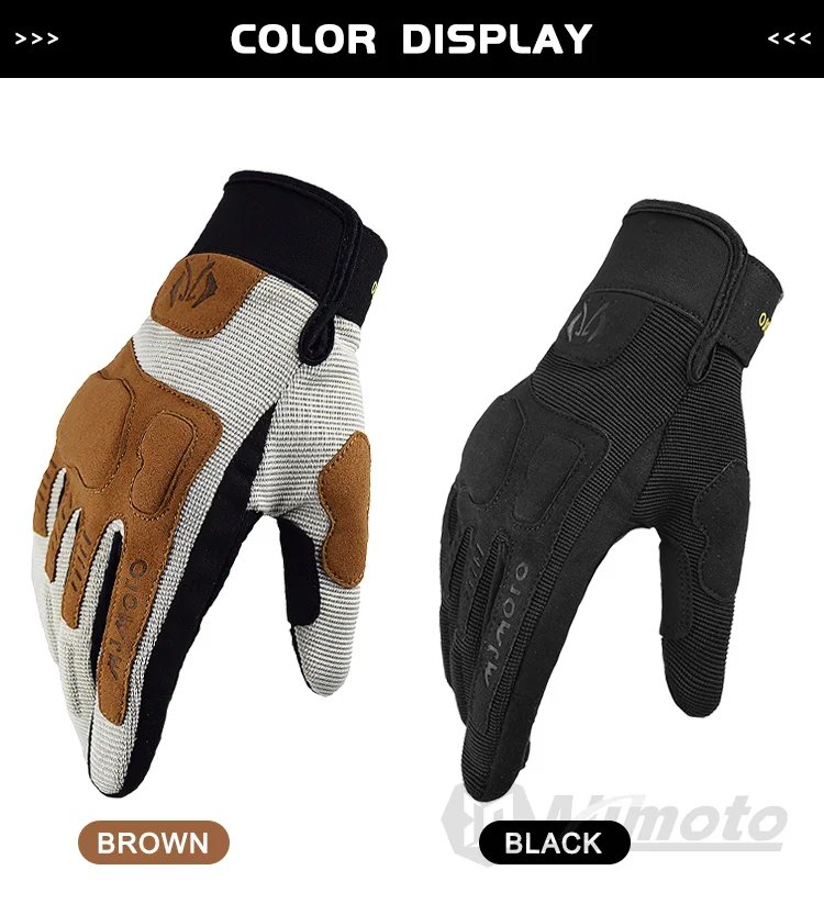 MJMOTO New Summer Windproof Motorcycle Gloves Touchscreen Motocross Gloves Wear-resistant Non-slip Motorbike Glove Breathable MJMOTO New Summer Windproof Motorcycle Gloves Touchscreen Motocross Gloves Wear-resistant Non-slip Motorbike Glove Breathable