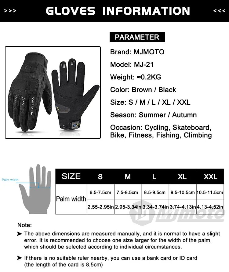 MJMOTO New Summer Windproof Motorcycle Gloves Touchscreen Motocross Gloves Wear-resistant Non-slip Motorbike Glove Breathable MJMOTO New Summer Windproof Motorcycle Gloves Touchscreen Motocross Gloves Wear-resistant Non-slip Motorbike Glove Breathable