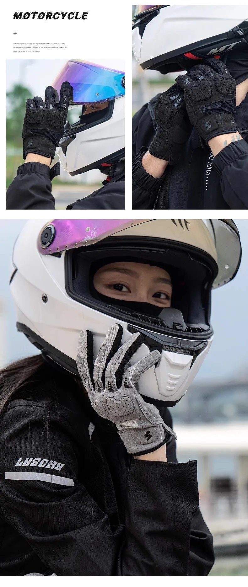 LYSCHY Motorcycle Gloves Men Women Summer Breathable Motocross Riding Gloves Anti-fall Wear-resistant Luvas Touch Screen Guantes LYSCHY Motorcycle Gloves Men Women Summer Breathable Motocross Riding Gloves Anti-fall Wear-resistant Luvas Touch Screen Guantes