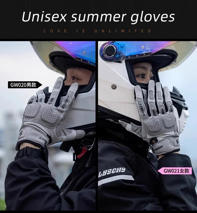 LYSCHY Motorcycle Gloves Men Women Summer Breathable Motocross Riding Gloves Anti-fall Wear-resistant Luvas Touch Screen Guantes LYSCHY Motorcycle Gloves Men Women Summer Breathable Motocross Riding Gloves Anti-fall Wear-resistant Luvas Touch Screen Guantes