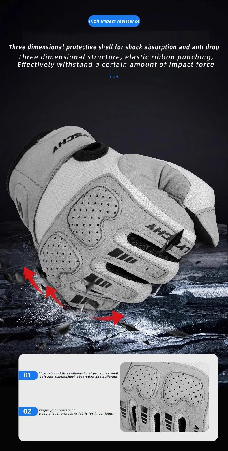 LYSCHY Motorcycle Gloves Men Women Summer Breathable Motocross Riding Gloves Anti-fall Wear-resistant Luvas Touch Screen Guantes LYSCHY Motorcycle Gloves Men Women Summer Breathable Motocross Riding Gloves Anti-fall Wear-resistant Luvas Touch Screen Guantes
