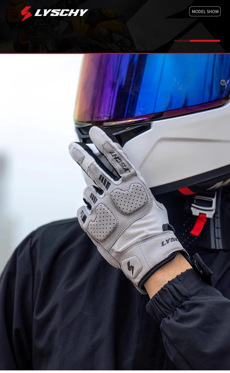 LYSCHY Motorcycle Gloves Men Women Summer Breathable Motocross Riding Gloves Anti-fall Wear-resistant Luvas Touch Screen Guantes LYSCHY Motorcycle Gloves Men Women Summer Breathable Motocross Riding Gloves Anti-fall Wear-resistant Luvas Touch Screen Guantes