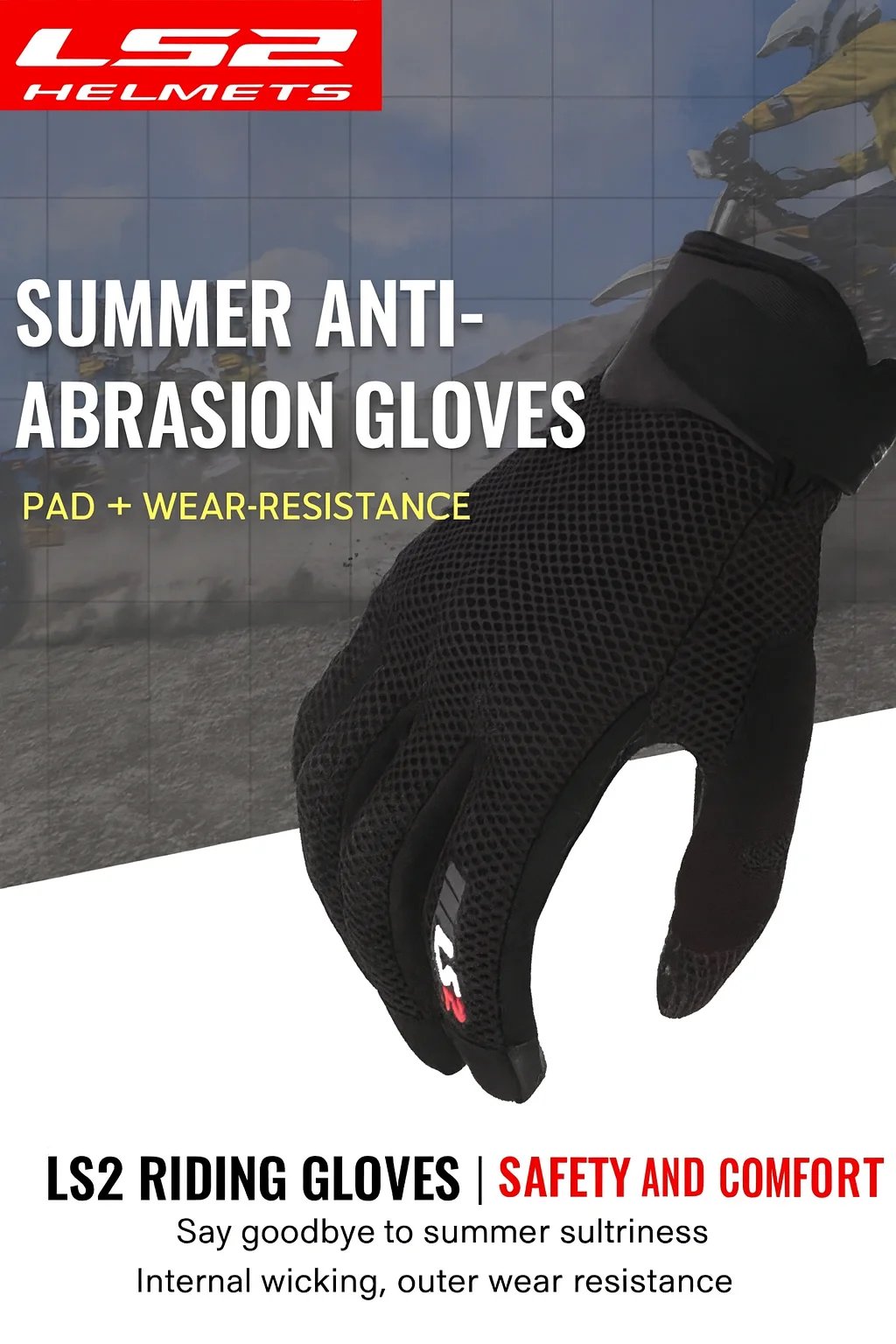 LS2 CE Approval Motorcycle Gloves Men Women Summer Riding Gloves Breathable Moto MTB Dirt Bike Mesh Gloves for Cycling Bicycle LS2 CE Approval Motorcycle Gloves Men Women Summer Riding Gloves Breathable Moto MTB Dirt Bike Mesh Gloves for Cycling Bicycle