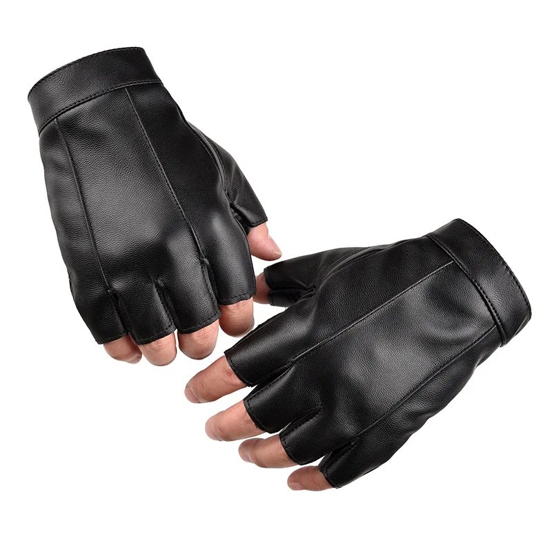 Motorcycle Gloves Men's Leather Half Finger Gloves Motorcycle Breathable Women's Touch Screen Mountain Bike Fitness Motorcycle Gloves Men's Leather Half Finger Gloves Motorcycle Breathable Women's Touch Screen Mountain Bike Fitness