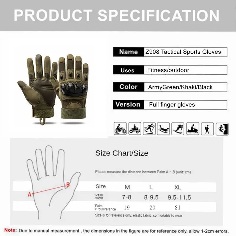 Motorcycle Camping and Hiking rock climbing Tactical Gloves Touch Design Fitness Protection Sports Hunting Gloves Motorcycle Camping and Hiking rock climbing Tactical Gloves Touch Design Fitness Protection Sports Hunting Gloves