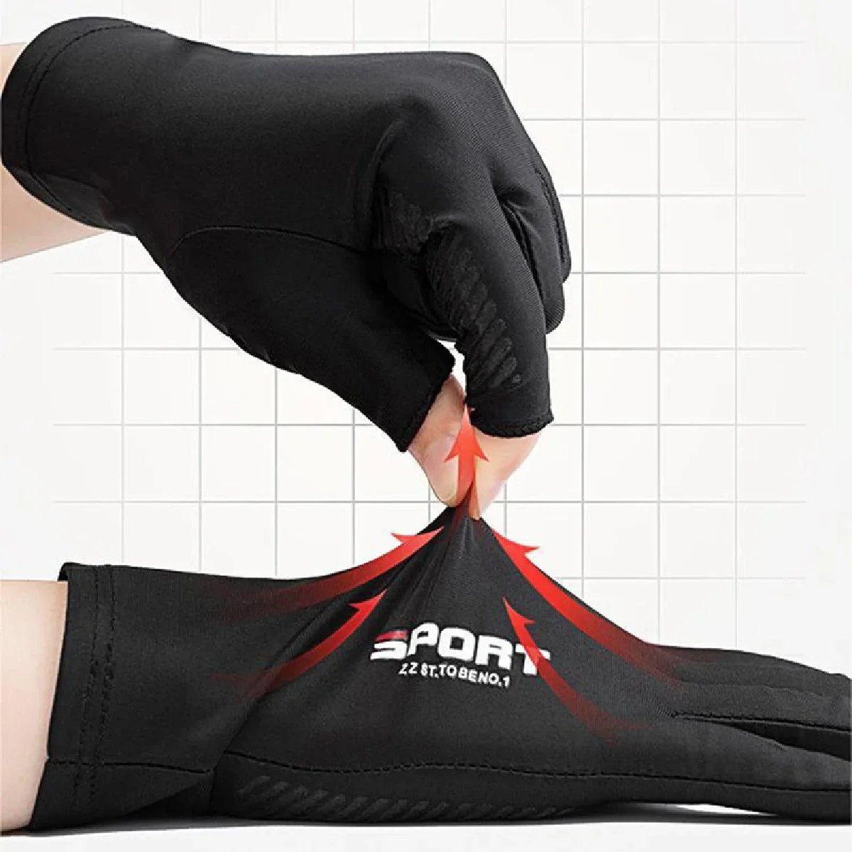 1 Pair Outdoor Sport Sun Protection Fishing Driving Gloves Touch Screen Thin Anti Uv Protective Gear Motorcycle Racing Gloves