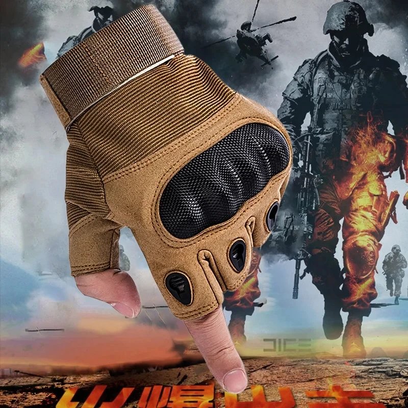 Half Finger Men's Gloves Outdoor Tactical Gloves Sports Shooting Hunting Airsoft Motorcycle Cycling Gloves