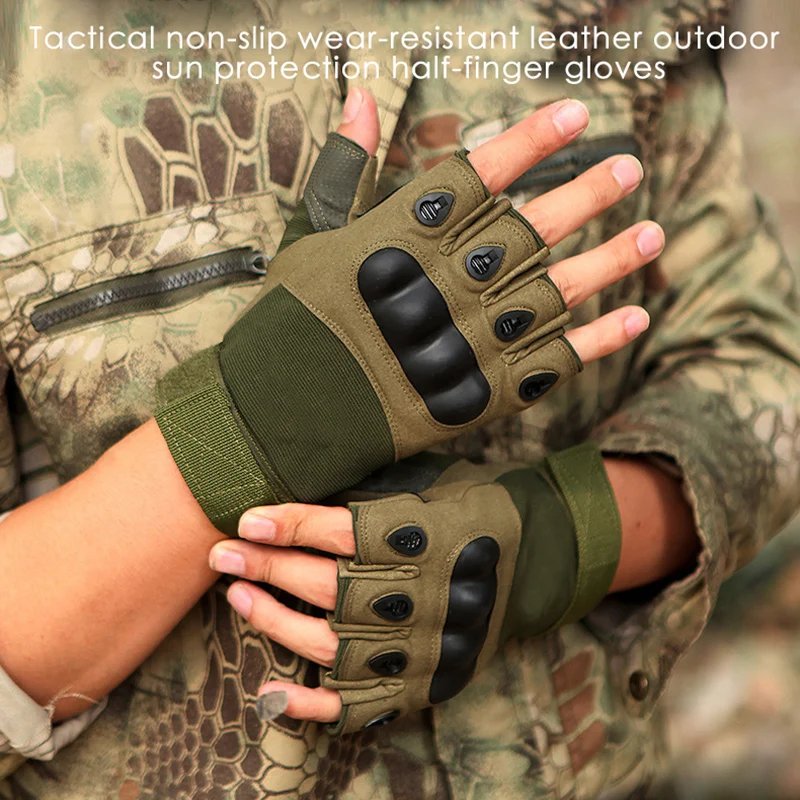 Half Finger Men's Gloves Outdoor Tactical Gloves Sports Shooting Hunting Airsoft Motorcycle Cycling Gloves Half Finger Men's Gloves Outdoor Tactical Gloves Sports Shooting Hunting Airsoft Motorcycle Cycling Gloves