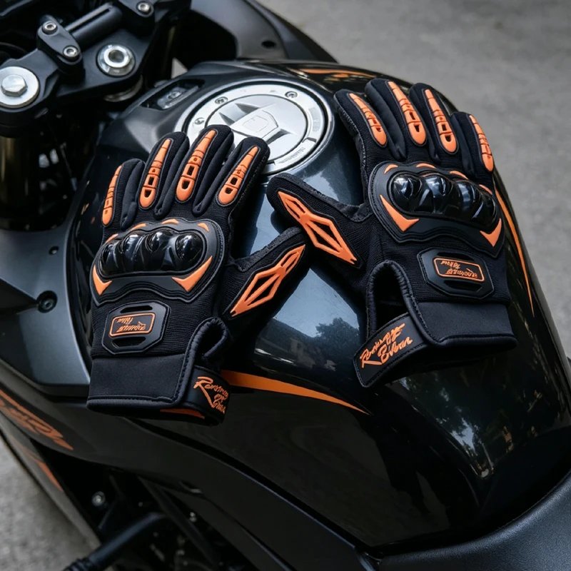 Motorcycle protect Gloves Waterproof Touch Screen Full Finger Leather Joint protection Anti-fall Moto Non-slip Riding Men Novelt