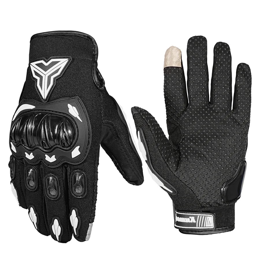 Summer Breathable Full-Finger Motorcycle Gloves Non-Slip Wear-Resistant Off-Road Motorcycle Gloves Touchscreen Motorcycle Gloves