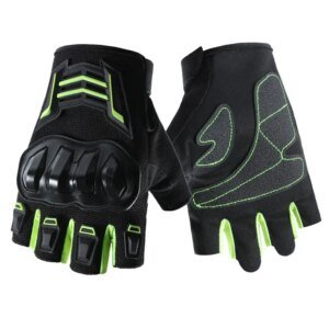 Motorcycle Gloves Menās Women Motorbike Riding Gloves Protective Gear Summer Half Finger Guantes Moto Black Protective Gear