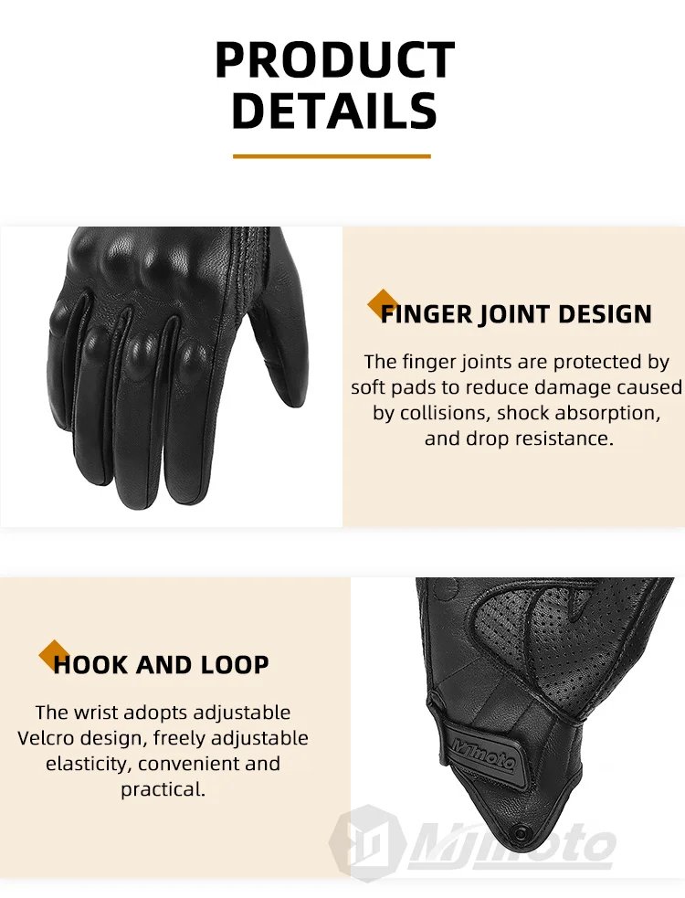 With CE Approved Summer Retro Perforated Leather Motorcycle Gloves Men Women Full Finger Motocross Dirt Biker Glove Guantes Moto With CE Approved Summer Retro Perforated Leather Motorcycle Gloves Men Women Full Finger Motocross Dirt Biker Glove Guantes Moto