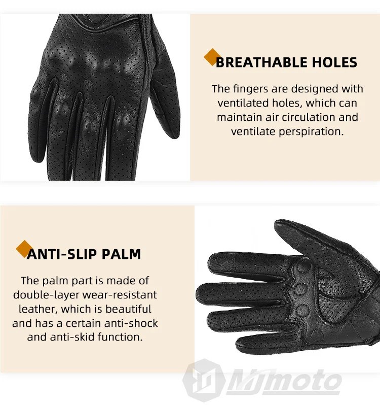 With CE Approved Summer Retro Perforated Leather Motorcycle Gloves Men Women Full Finger Motocross Dirt Biker Glove Guantes Moto With CE Approved Summer Retro Perforated Leather Motorcycle Gloves Men Women Full Finger Motocross Dirt Biker Glove Guantes Moto
