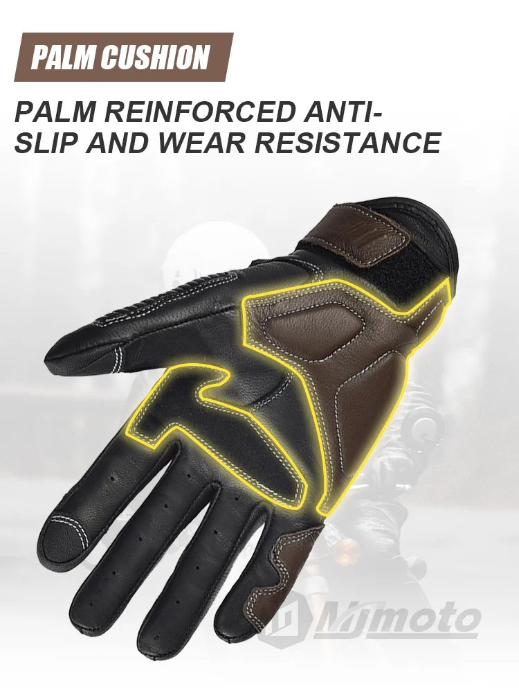 With CE Approved Summer Retro Perforated Leather Motorcycle Gloves Men Women Full Finger Motocross Dirt Biker Glove Guantes Moto With CE Approved Summer Retro Perforated Leather Motorcycle Gloves Men Women Full Finger Motocross Dirt Biker Glove Guantes Moto