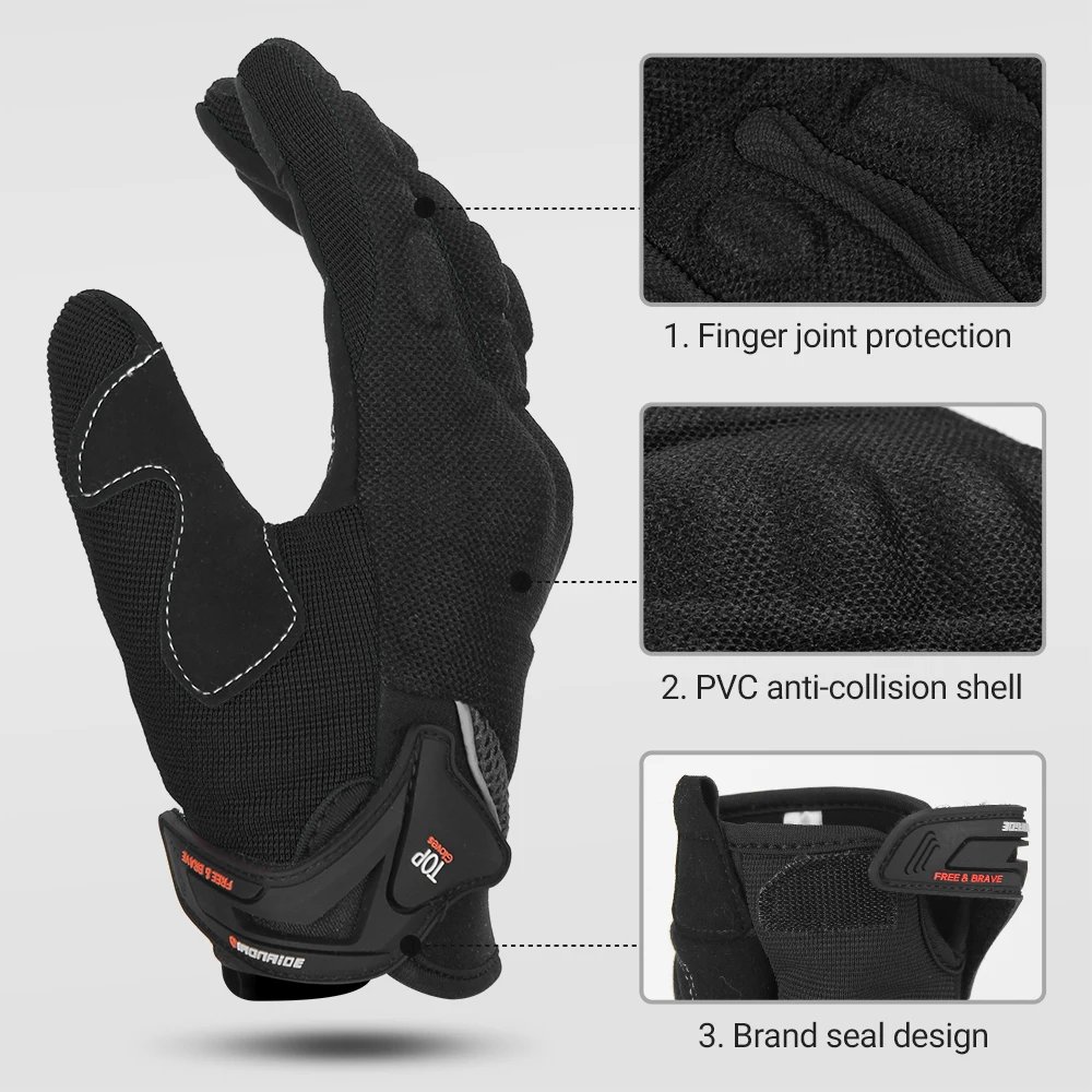 Breathable Motorcycle Gloves Summer Riding Gloves Hard Knuckle Touchscreen Motorbike Gloves For Dirt Bike Moto Full Finger Glove Breathable Motorcycle Gloves Summer Riding Gloves Hard Knuckle Touchscreen Motorbike Gloves For Dirt Bike Moto Full Finger Glove