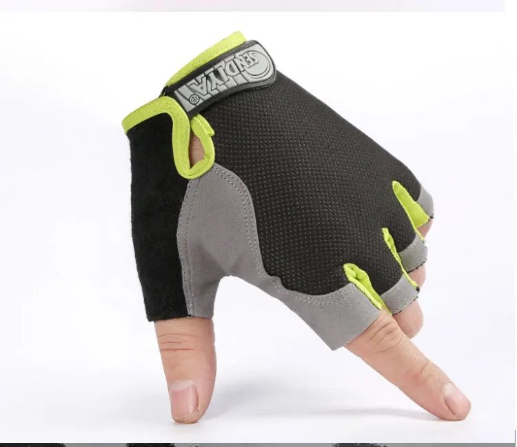Motorcycle Anti Slip Shock Breathable Half Finger Gloves Cycling Gloves Breathable Fitness Exercise Sports Camping hiking gloves