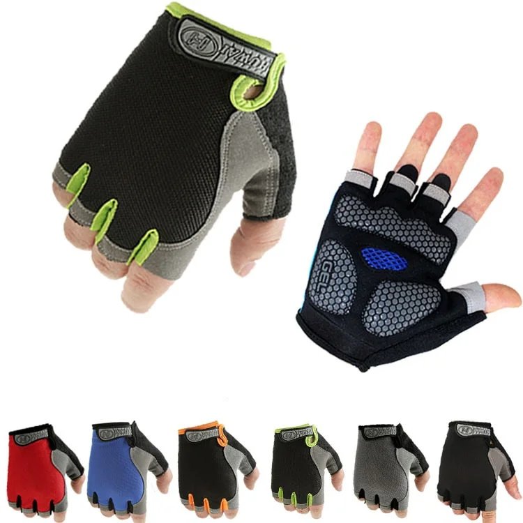 Motorcycle Anti Slip Shock Breathable Half Finger Gloves Cycling Gloves Breathable Fitness Exercise Sports Camping hiking gloves