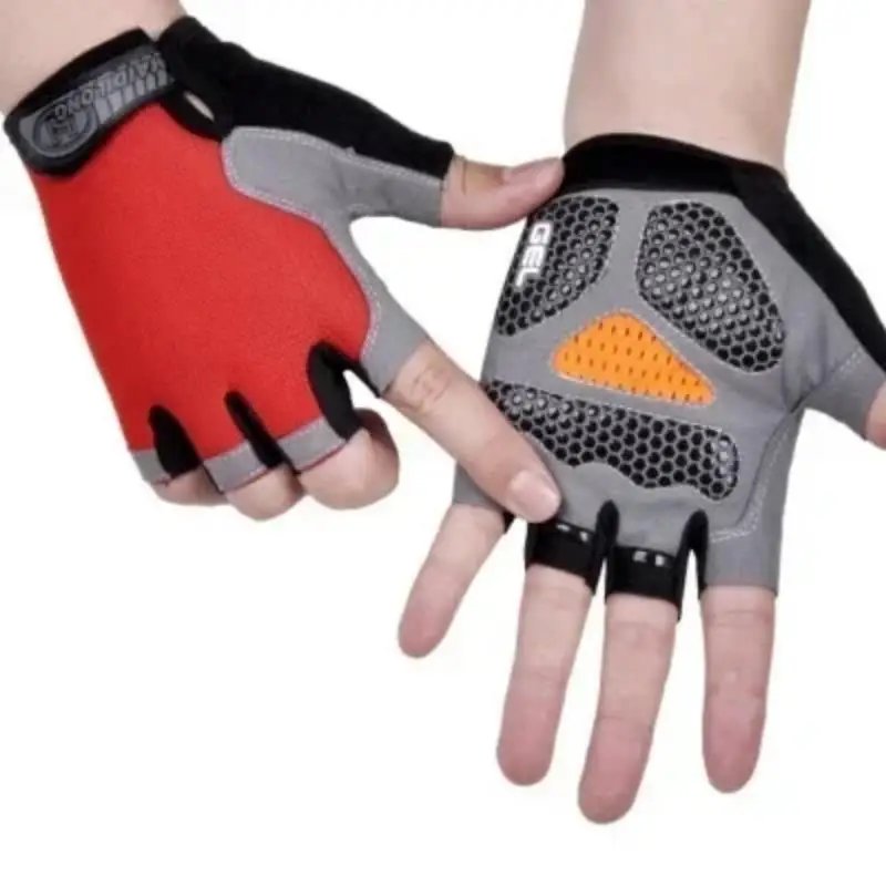 Motorcycle Anti Slip Shock Breathable Half Finger Gloves Cycling Gloves Breathable Fitness Exercise Sports Camping hiking gloves