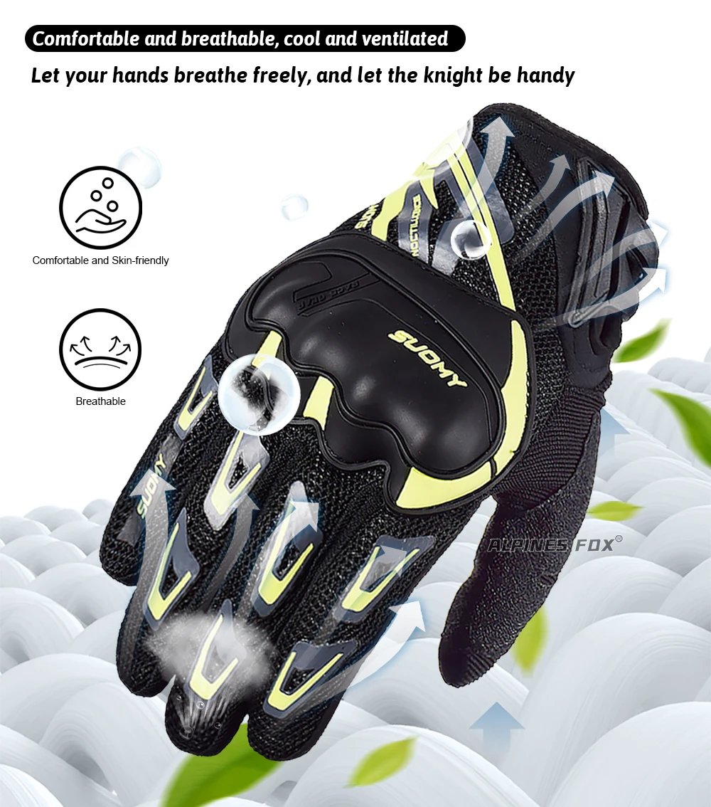 Suomy Motorcycle Gloves Motorbike Gloves Touch Screen Breathable Guantes Moto Gloves Racing Summer Spring Men Women Luva Moto DH Suomy Motorcycle Gloves Motorbike Gloves Touch Screen Breathable Guantes Moto Gloves Racing Summer Spring Men Women Luva Moto DH