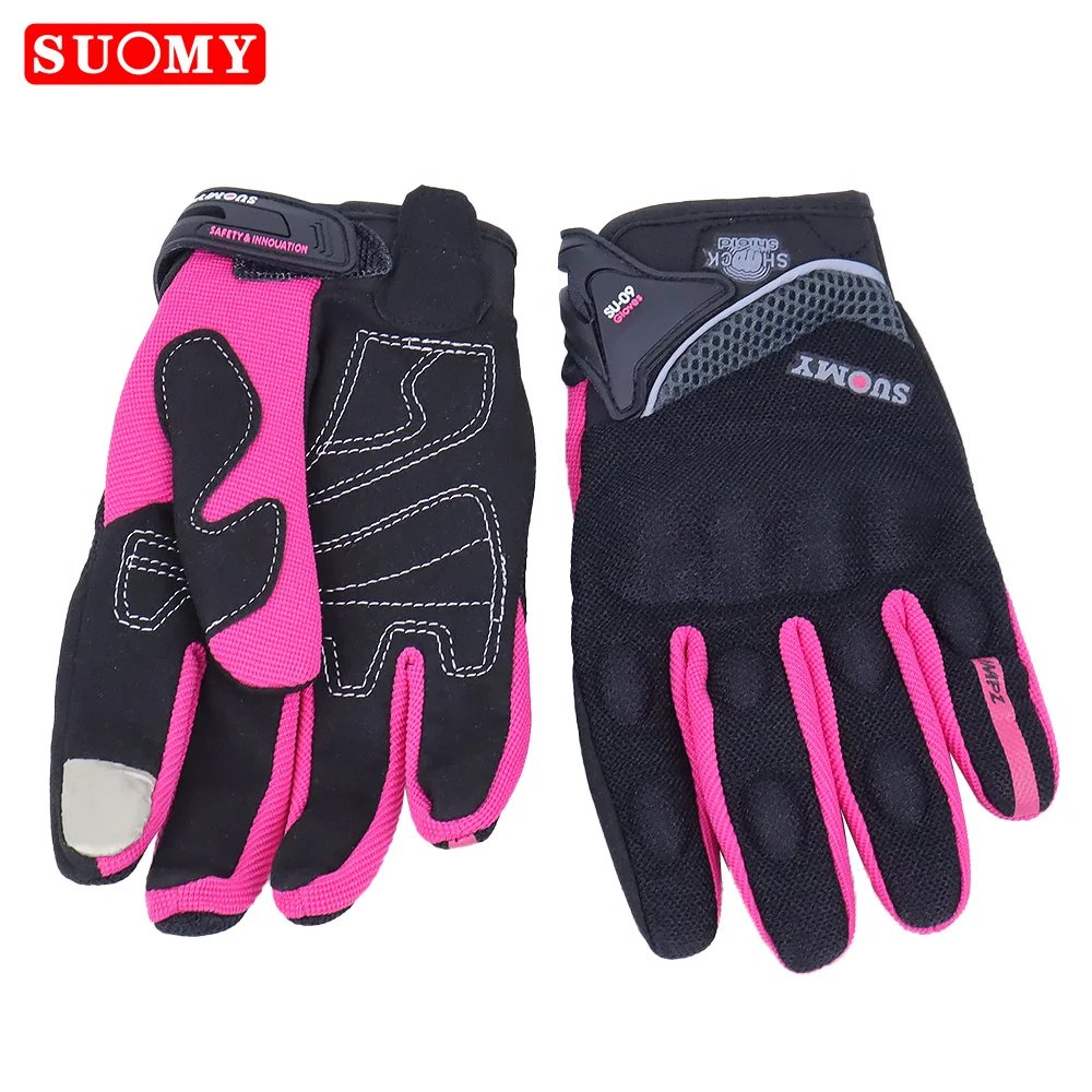 Suomy Motorcycle Gloves Motorbike Gloves Touch Screen Breathable Guantes Moto Gloves Racing Summer Spring Men Women Luva Moto DH
