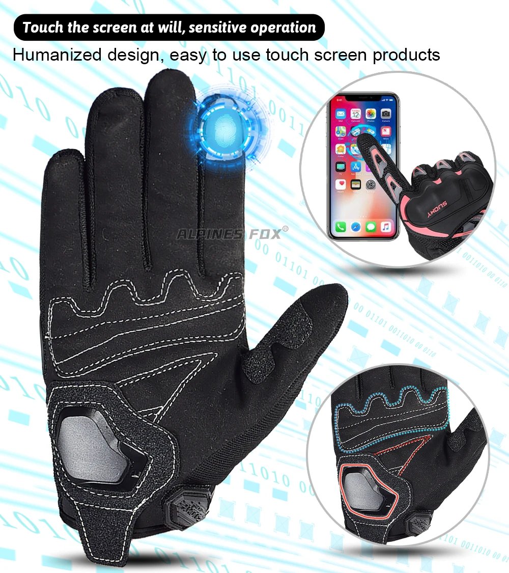 Suomy Motorcycle Gloves Motorbike Gloves Touch Screen Breathable Guantes Moto Gloves Racing Summer Spring Men Women Luva Moto DH Suomy Motorcycle Gloves Motorbike Gloves Touch Screen Breathable Guantes Moto Gloves Racing Summer Spring Men Women Luva Moto DH