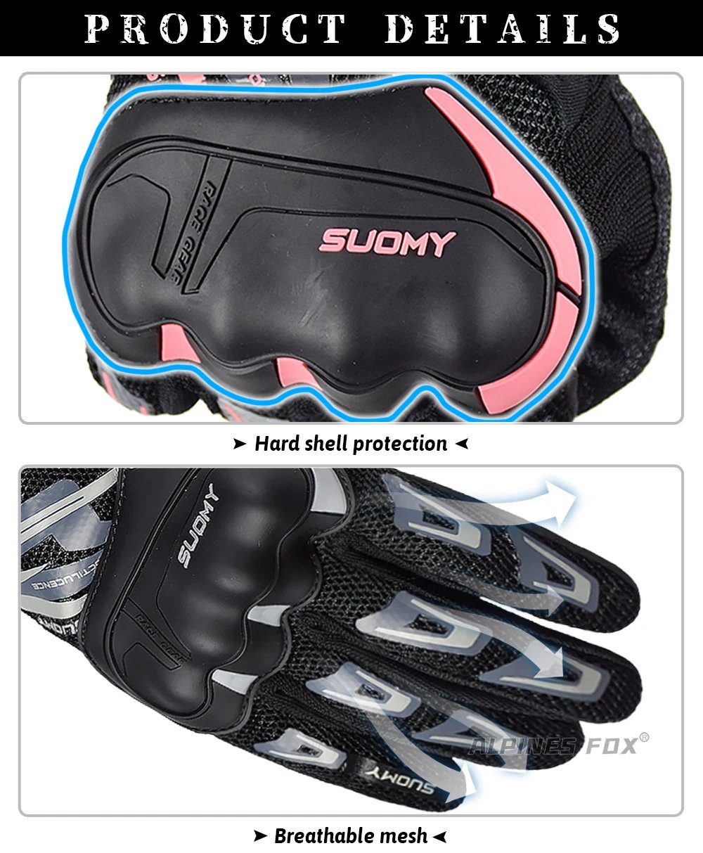 Suomy Motorcycle Gloves Motorbike Gloves Touch Screen Breathable Guantes Moto Gloves Racing Summer Spring Men Women Luva Moto DH Suomy Motorcycle Gloves Motorbike Gloves Touch Screen Breathable Guantes Moto Gloves Racing Summer Spring Men Women Luva Moto DH