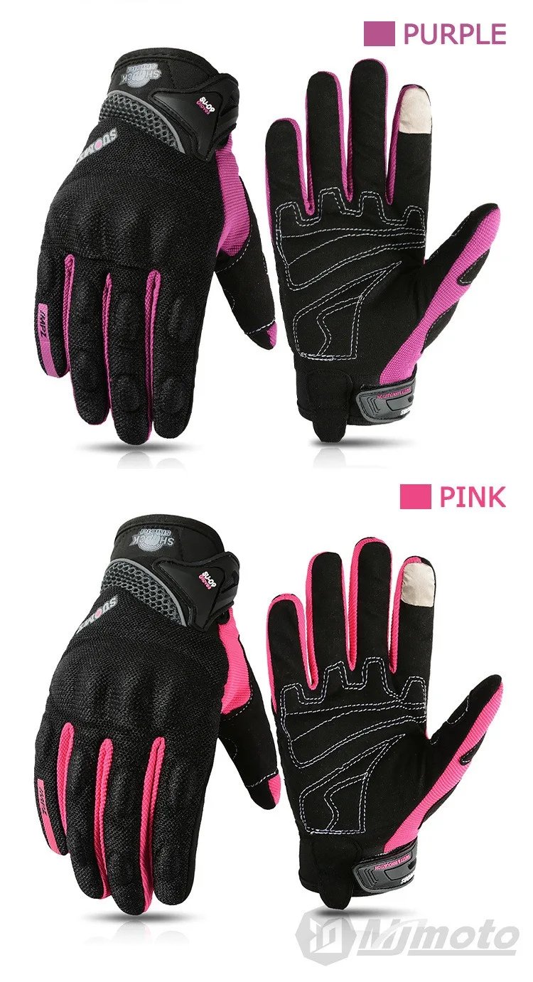 Suomy Motorcycle Gloves Touch Screen Breathable Racing Gloves Summer Mesh for Men Women Motard
