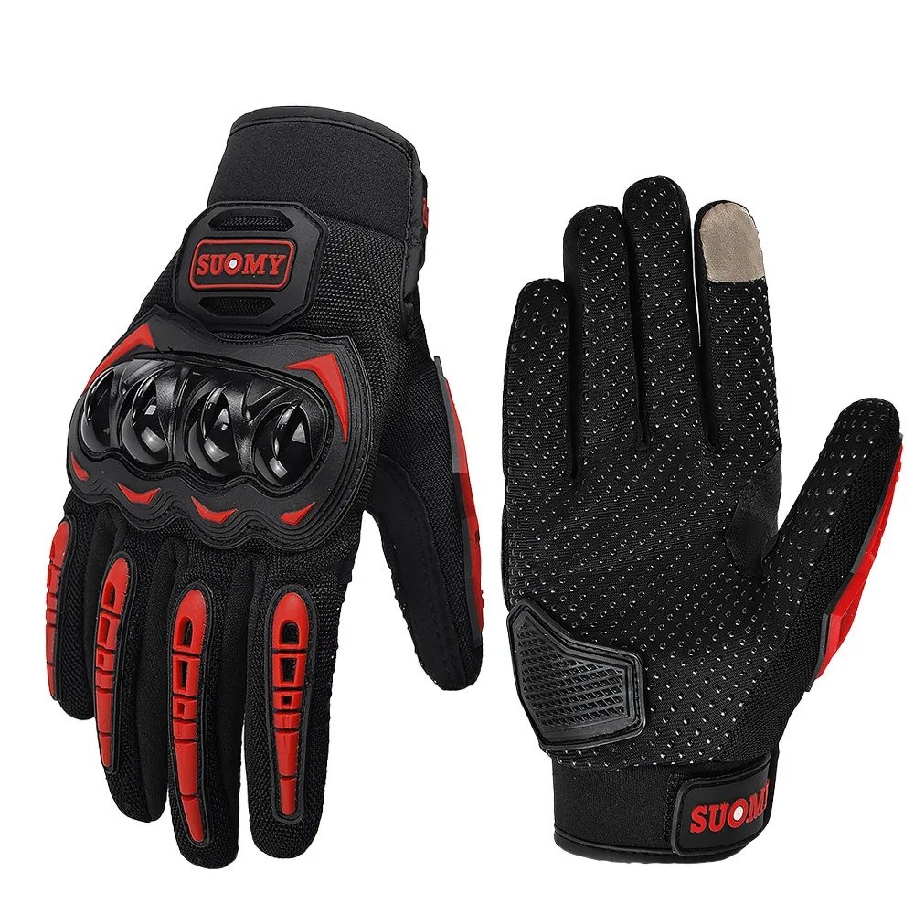 Suomy Motorcycle Gloves Touch Screen Breathable Racing Gloves Summer Mesh for Men Women Motard