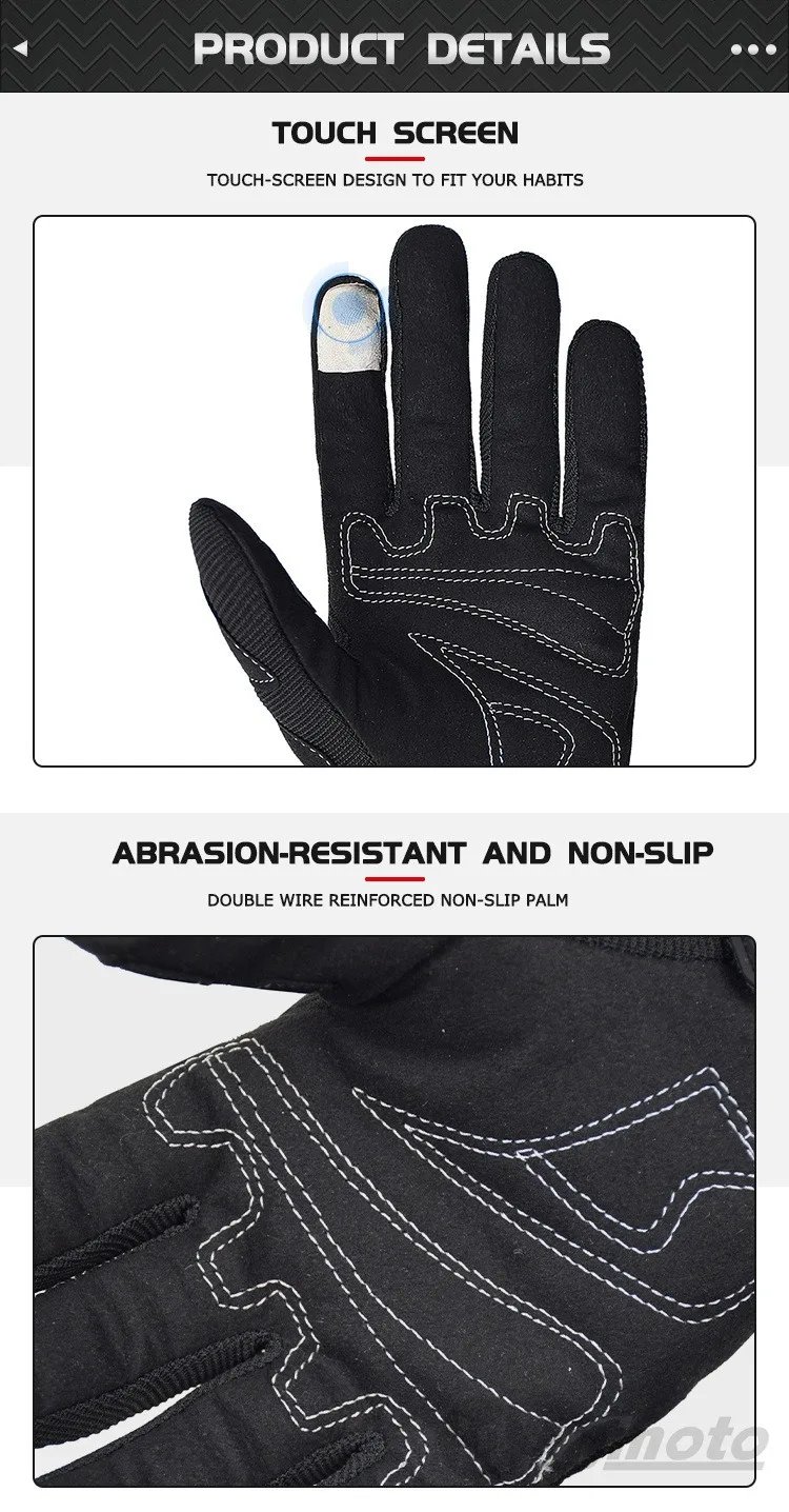 Suomy Motorcycle Gloves Touch Screen Breathable Racing Gloves Summer Mesh for Men Women Motard