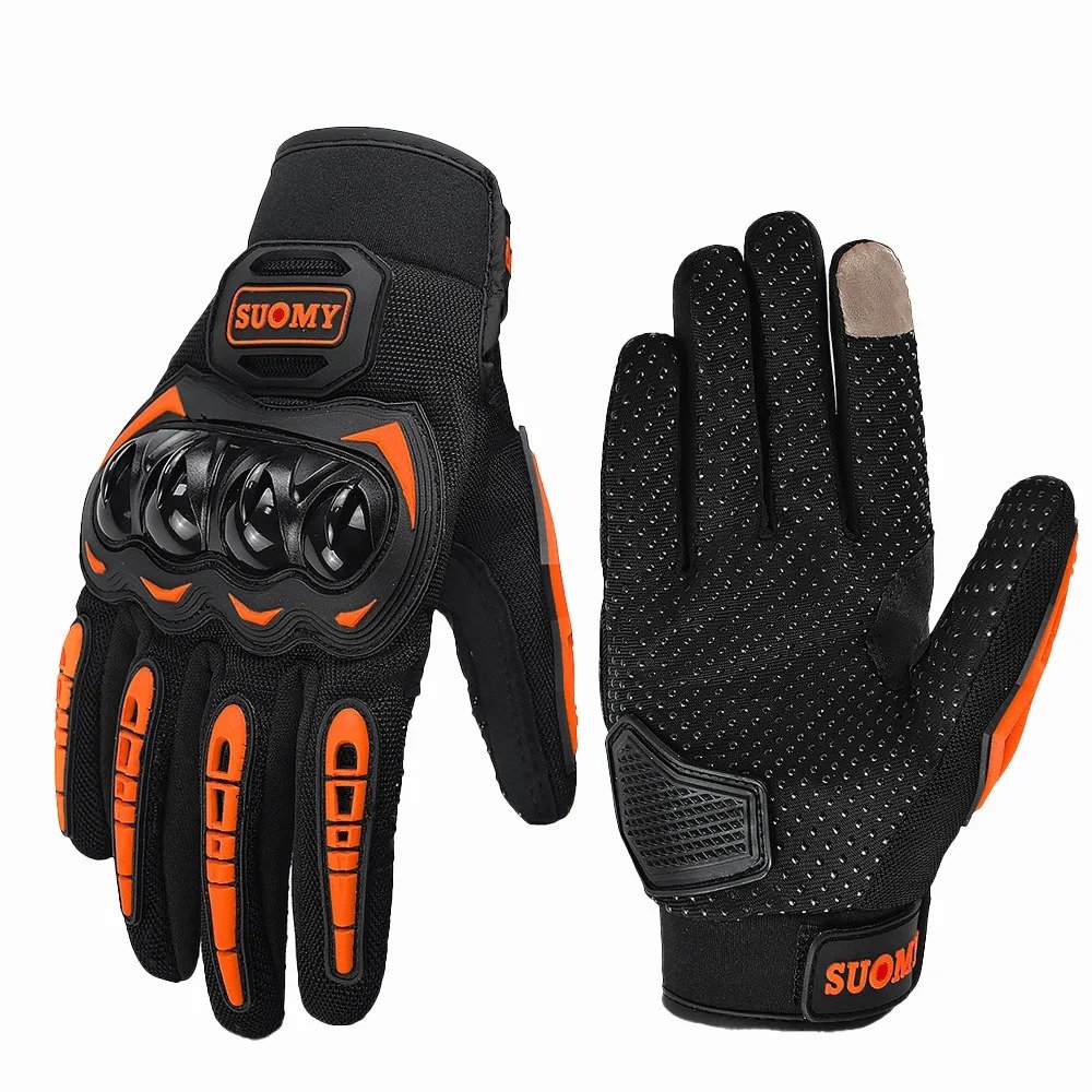 Suomy Motorcycle Gloves Touch Screen Breathable Racing Gloves Summer Mesh for Men Women Motard