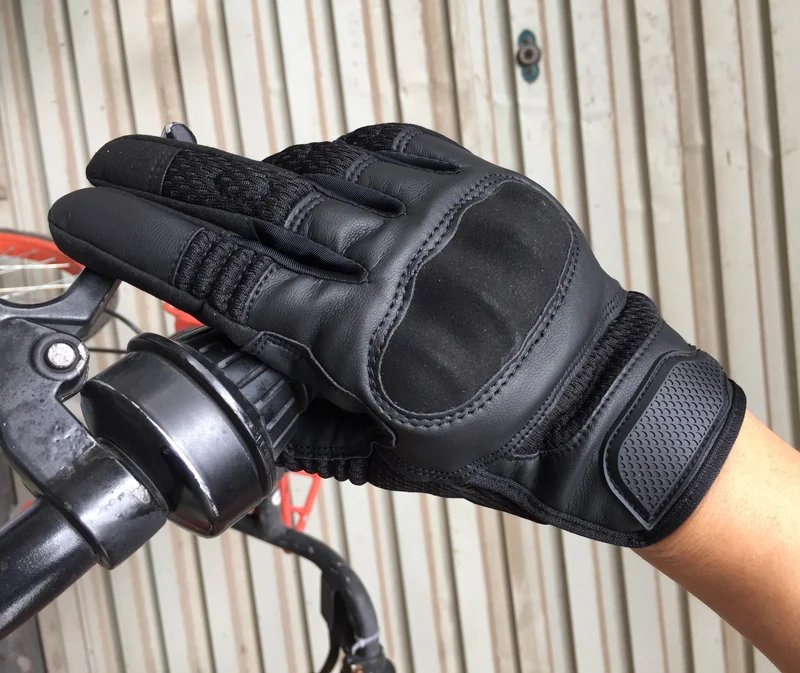 GPCROSS Motorcycle Gloves Outdoor PU Leather Touch Screen Tactical Protective Motocross Racing Biker Motorbike Riding Gloves