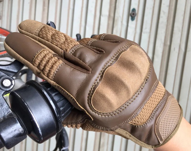 GPCROSS Motorcycle Gloves Outdoor PU Leather Touch Screen Tactical Protective Motocross Racing Biker Motorbike Riding Gloves