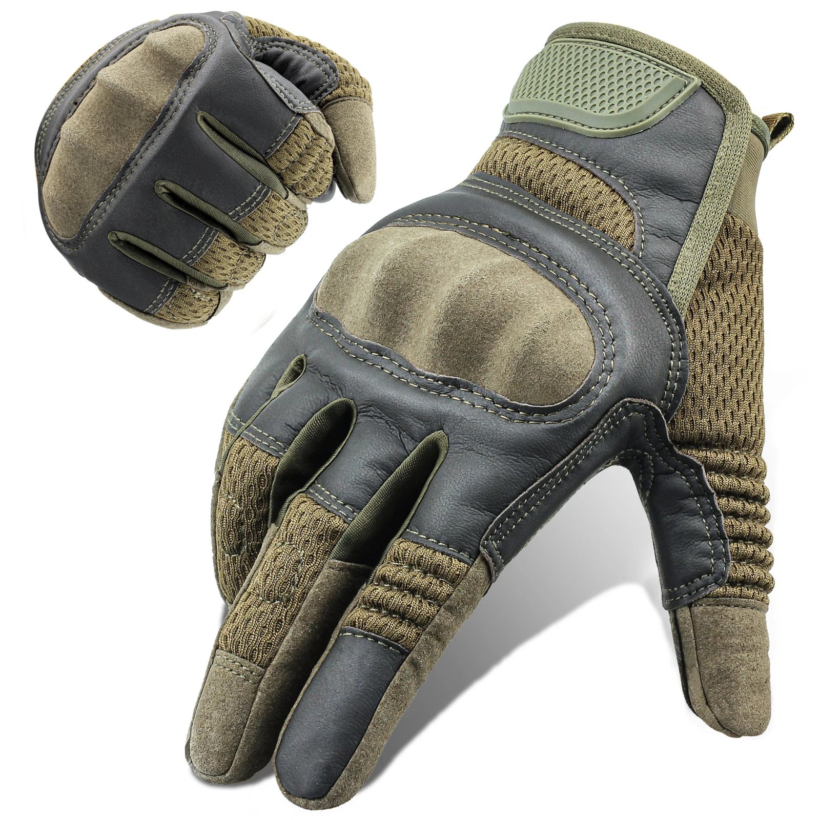 GPCROSS Motorcycle Gloves Outdoor PU Leather Touch Screen Tactical Protective Motocross Racing Biker Motorbike Riding Gloves