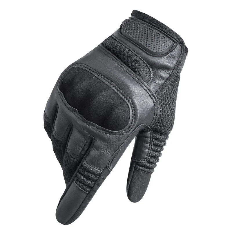 GPCROSS Motorcycle Gloves Outdoor PU Leather Touch Screen Tactical Protective Motocross Racing Biker Motorbike Riding Gloves