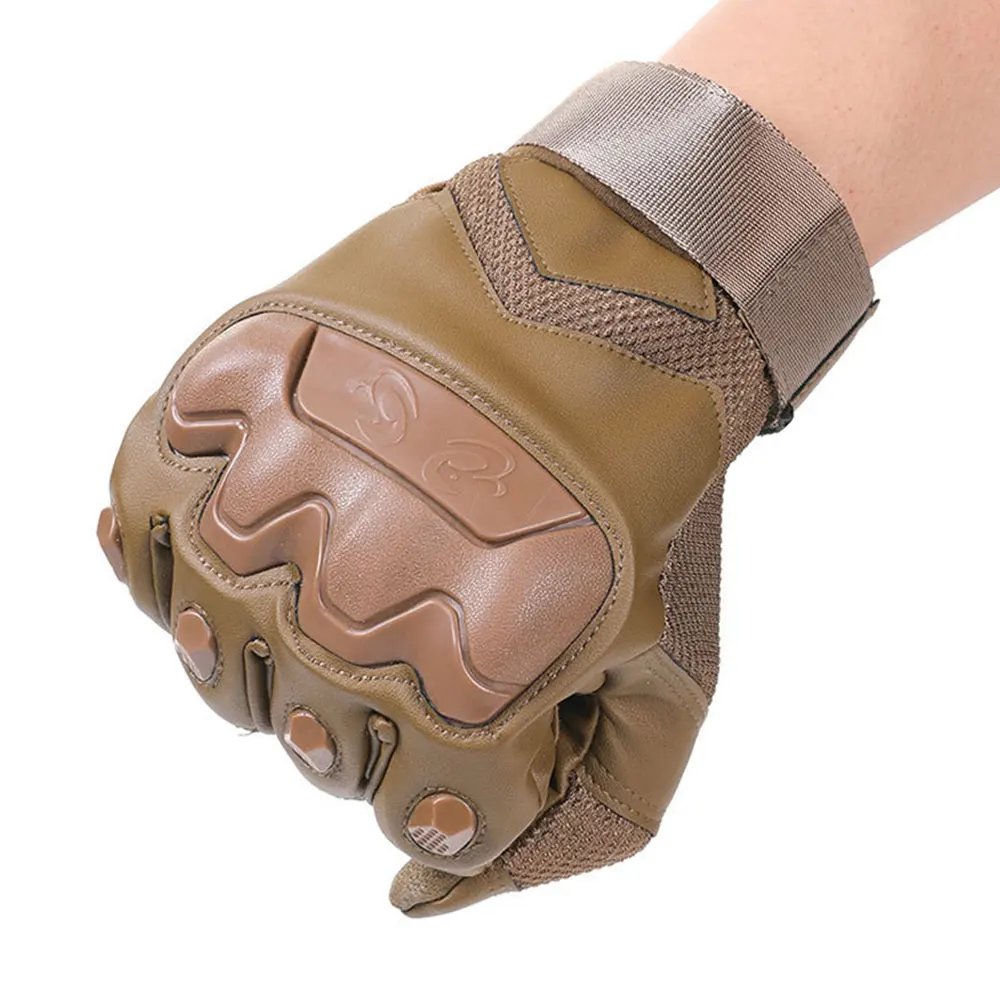 Vintage PU Leather Motorcycle Gloves Men's Motorbike Riding Touch Screen Moto Motocross Racing Biker Gloves Protective Gear