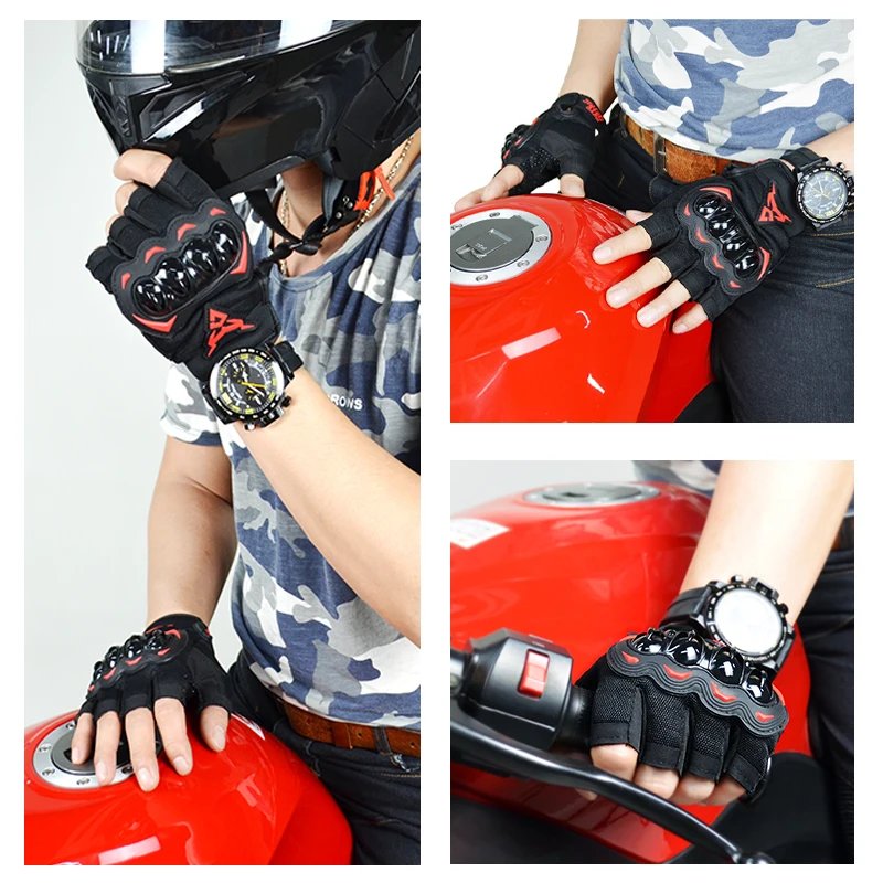 MOTOCENTRIC Summer Motorcycle Gloves Half Finger Breathable Motorcyclist Gloves ATV MTB Cycling Gloves Anti-fall Palm Guard Moto MOTOCENTRIC Summer Motorcycle Gloves Half Finger Breathable Motorcyclist Gloves ATV MTB Cycling Gloves Anti-fall Palm Guard Moto