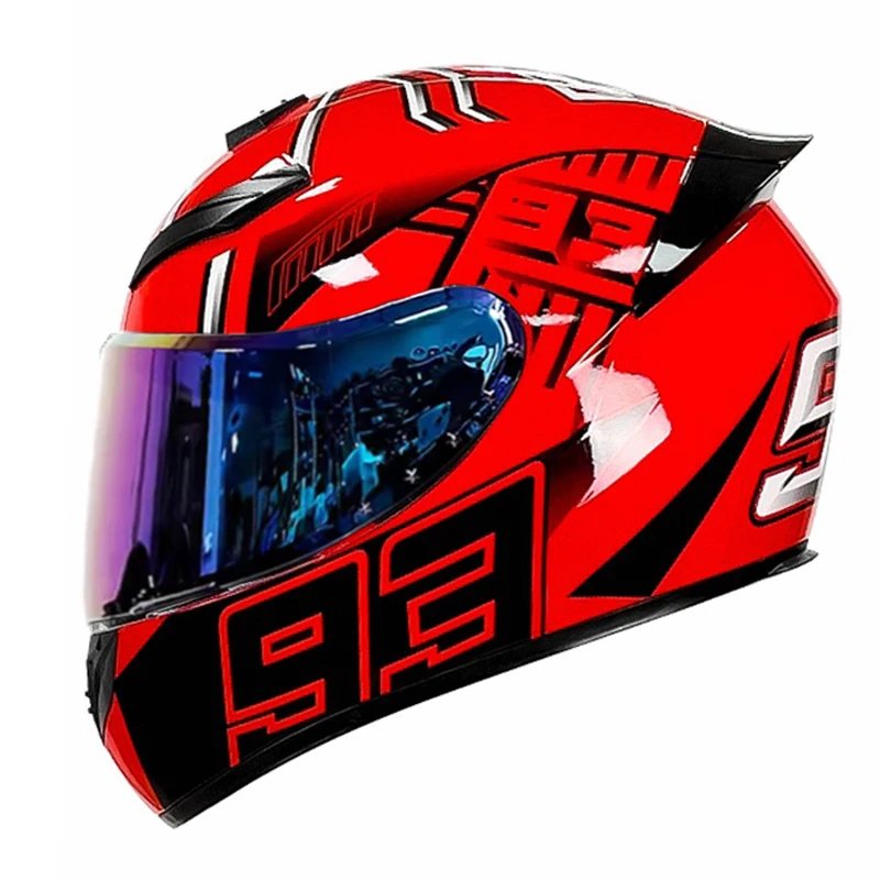 DOT Unisex Motorcycle Helmet Full Helmet Safety Helm Helmet Outdoor Riding Casco Moto Capacetes Helmets four seasons Universal