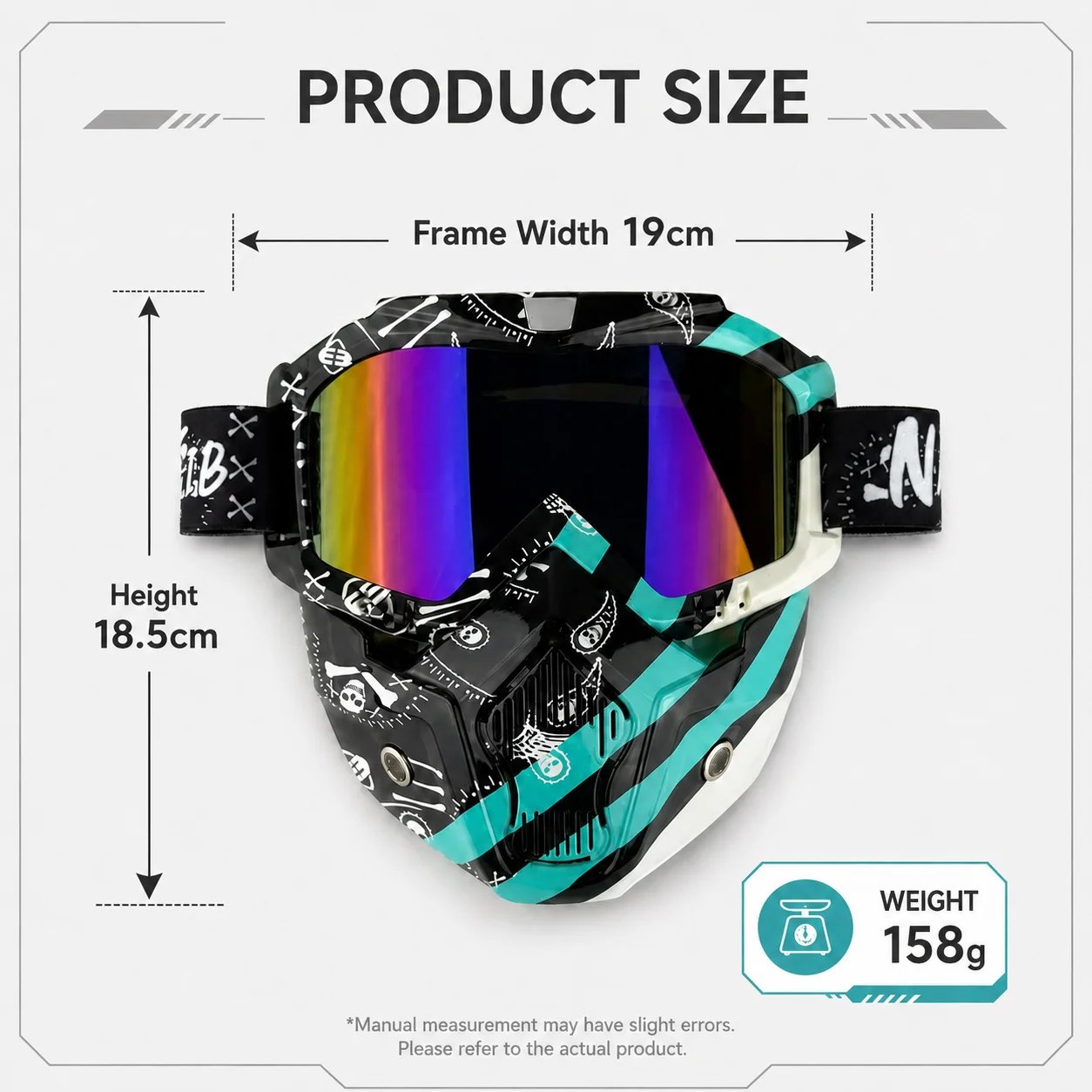 Full Face Motocross Goggles with UV400 Protection HD Clarity TPU Frame Motorcycle Windshield Off-Road ATV Racing Goggles Full Face Motocross Goggles with UV400 Protection HD Clarity TPU Frame Motorcycle Windshield Off-Road ATV Racing Goggles