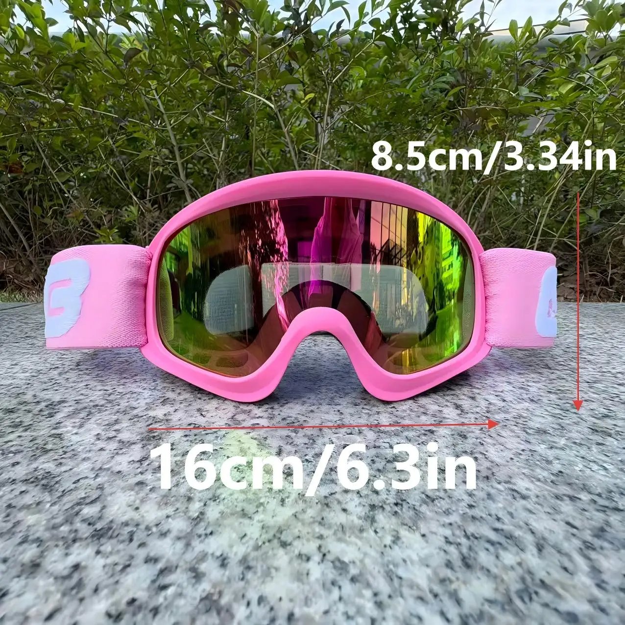 Children's bicycle glasses and motorcycle helmet glasses, suitable for skiing, skating, windproof, and children aged 3 to 12