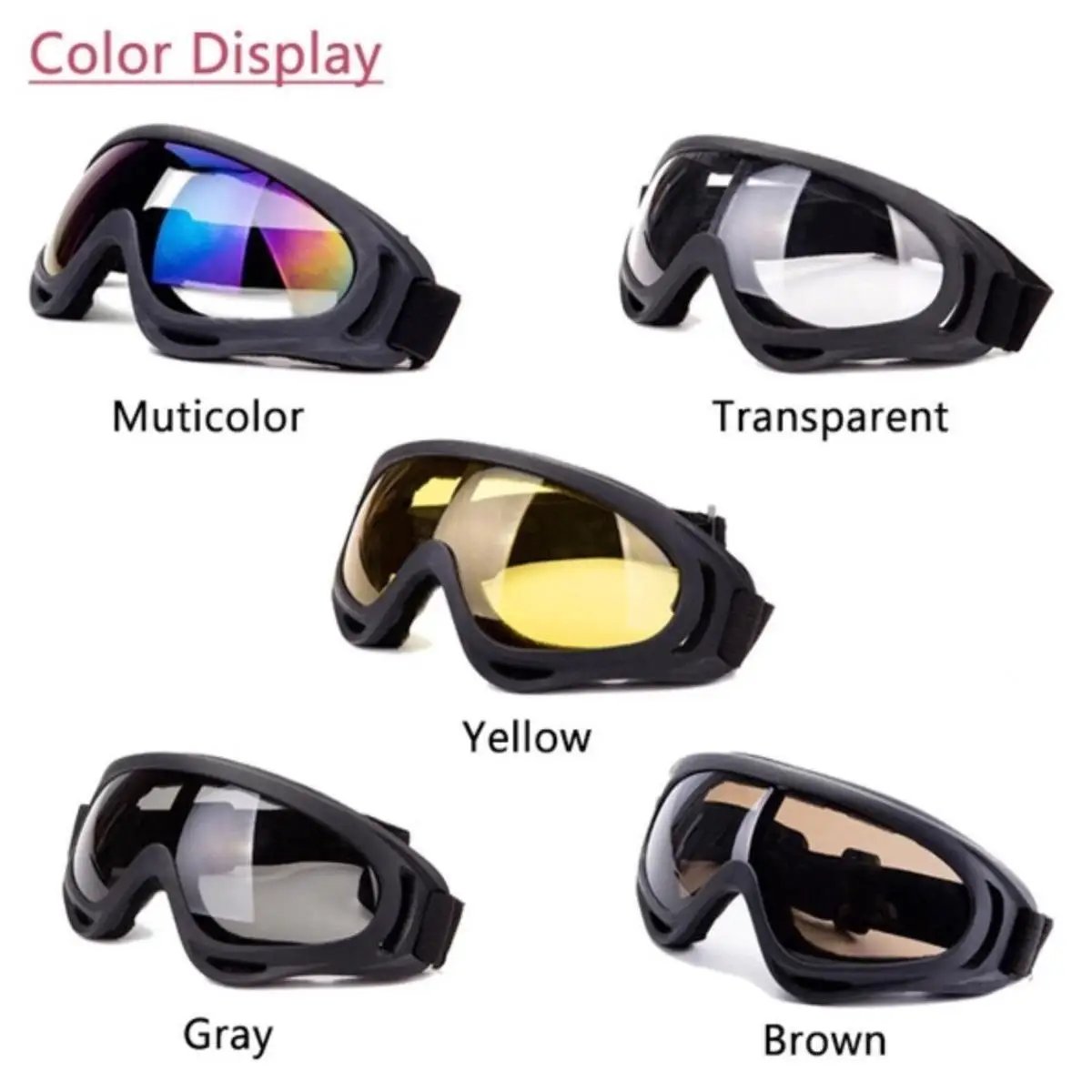 Cycling Goggles NEW Motocross Masque Sunglasses Men Women Sports Ski Glasses Windproof Moto Cross Helmet UV Protective