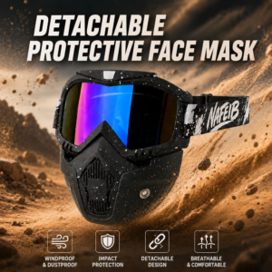 Full-Face Motorcycle Protective Mask with UV Protection Off-Road Goggles for Outdoor Sports And Tactical Gear