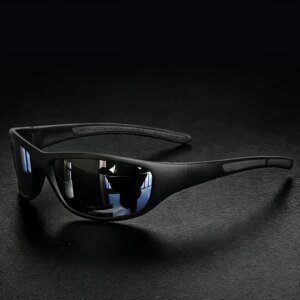 Polarized Sports Sunglasses for Men, Mens Sunglasses Wrap Around UV Protection for Cycling Fishing Driving