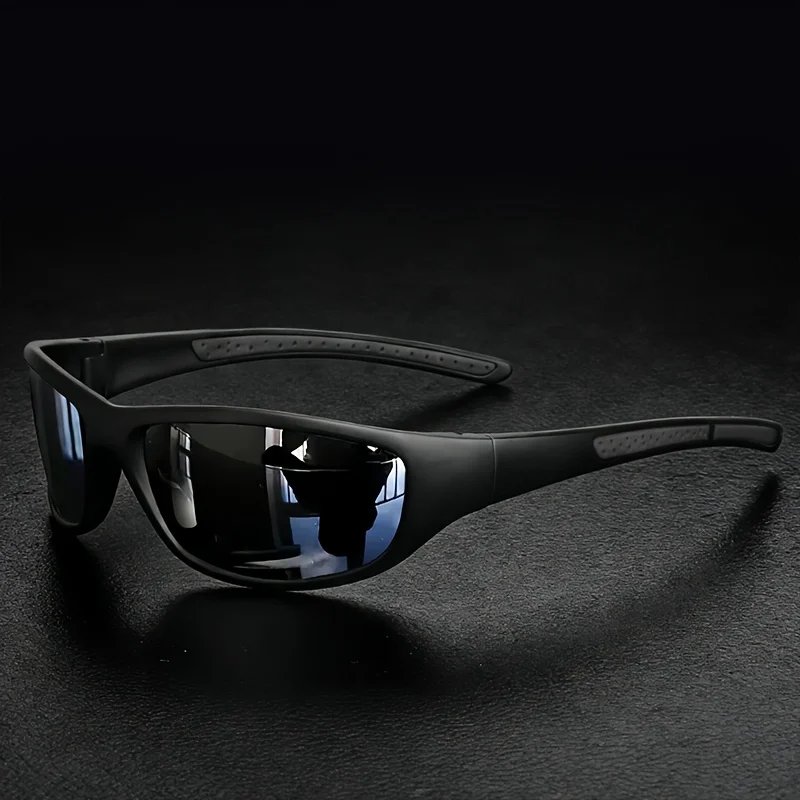 Polarized Sports Sunglasses for Men, Mens Sunglasses Wrap Around UV Protection for Cycling Fishing Driving