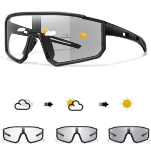 Photochromic Motorcycle Sunglasses Men Women Outdoor Cycling Driving Hiking Eyewear Fishing UV400 Protection Goggles