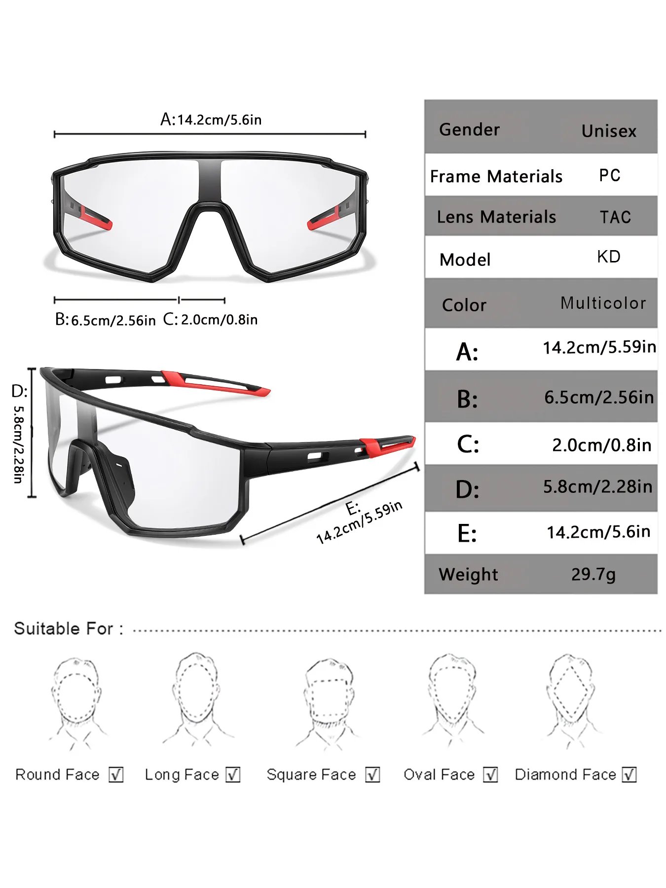 Photochromic Motorcycle Sunglasses Men Women Outdoor Cycling Driving Hiking Eyewear Fishing UV400 Protection Goggles Photochromic Motorcycle Sunglasses Men Women Outdoor Cycling Driving Hiking Eyewear Fishing UV400 Protection Goggles