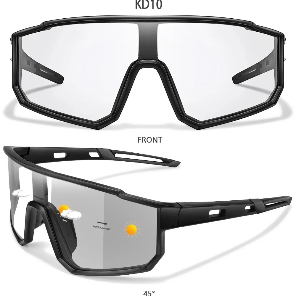 Photochromic Motorcycle Sunglasses Men Women Outdoor Cycling Driving Hiking Eyewear Fishing UV400 Protection Goggles