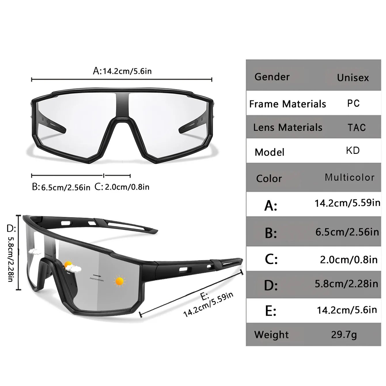 Photochromic Motorcycle Sunglasses Men Women Outdoor Cycling Driving Hiking Eyewear Fishing UV400 Protection Goggles Photochromic Motorcycle Sunglasses Men Women Outdoor Cycling Driving Hiking Eyewear Fishing UV400 Protection Goggles