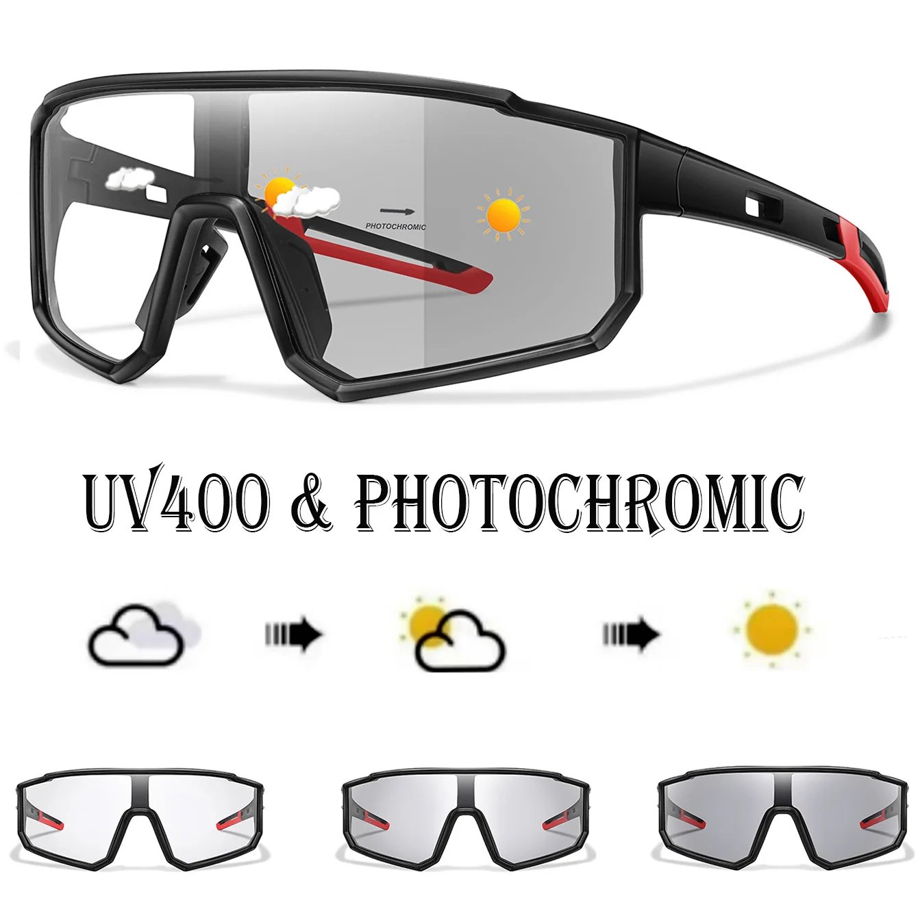 Photochromic Motorcycle Sunglasses Men Women Outdoor Cycling Driving Hiking Eyewear Fishing UV400 Protection Goggles Photochromic Motorcycle Sunglasses Men Women Outdoor Cycling Driving Hiking Eyewear Fishing UV400 Protection Goggles