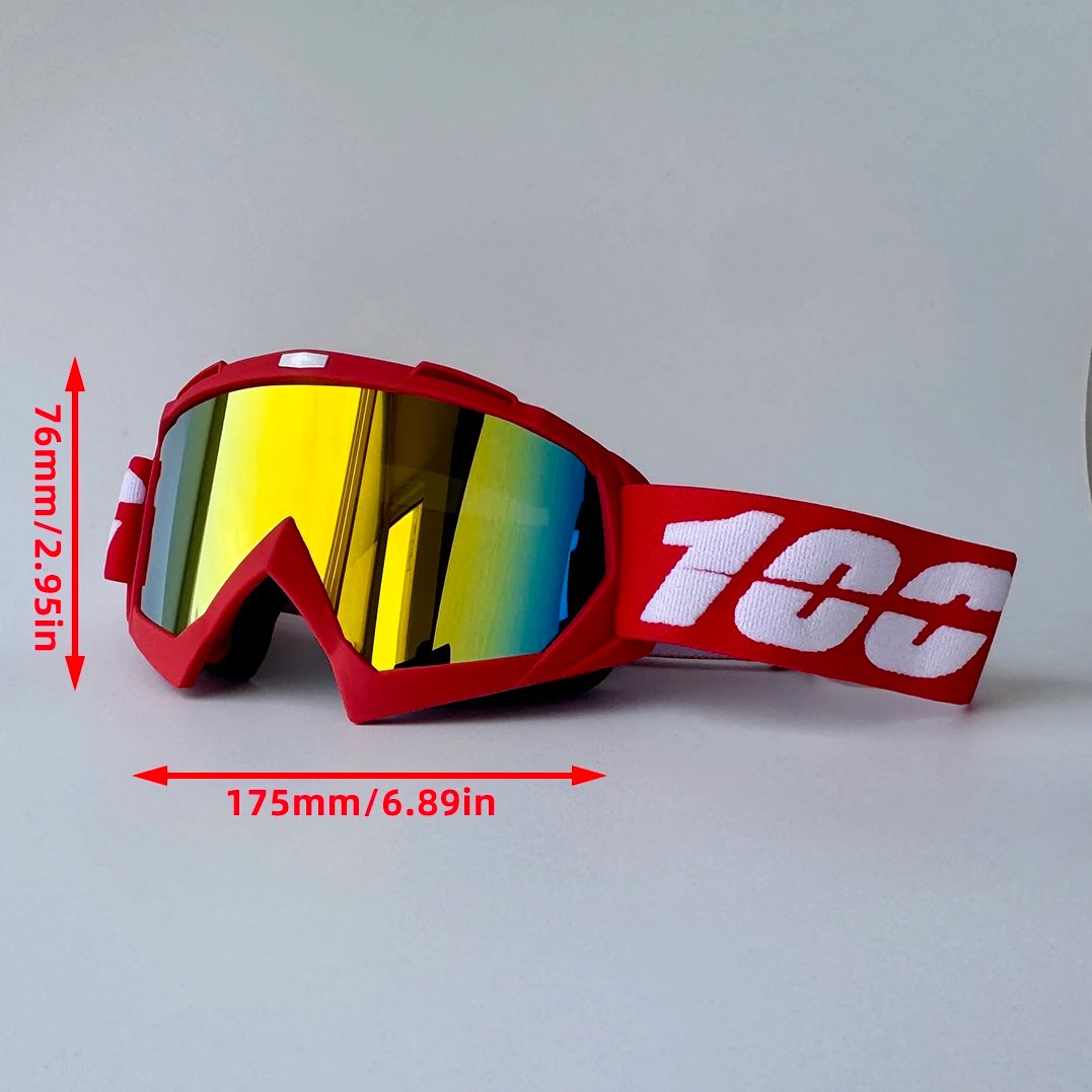 Motorcycle Goggles Motocross Glasses MTB ATV MX Off-road Goggles Mask Removable Lenses Windproof UV Protection Outdoor Cycling